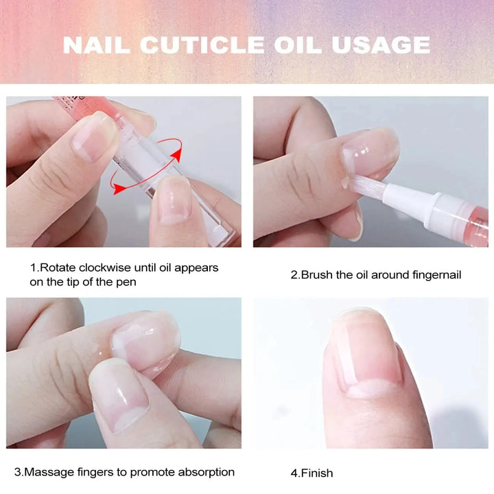 40pcs Cuticle Oil Nail Care Nutrition Oil Pen Nails Repair Hand Cuticle Manicure Treatment Nail Care Product Set