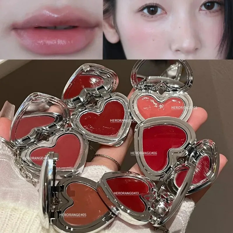 Highlighter Cream Blusher Palette Multi-Use Water Light Natural Red Cheek Color Brightening Jelly Rouge Paste Easy Blend Makeup