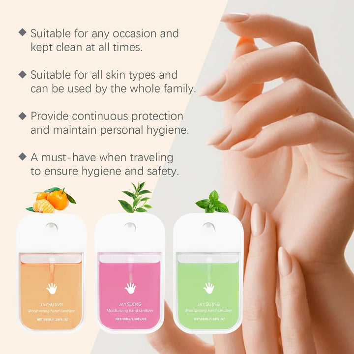 Jaysuing Hand Sanitizer Spray Lasting Fragrance Gentle Cleaning Does Not Hurt Hands Keep Clean Portable Citrus Hand Sanitizer