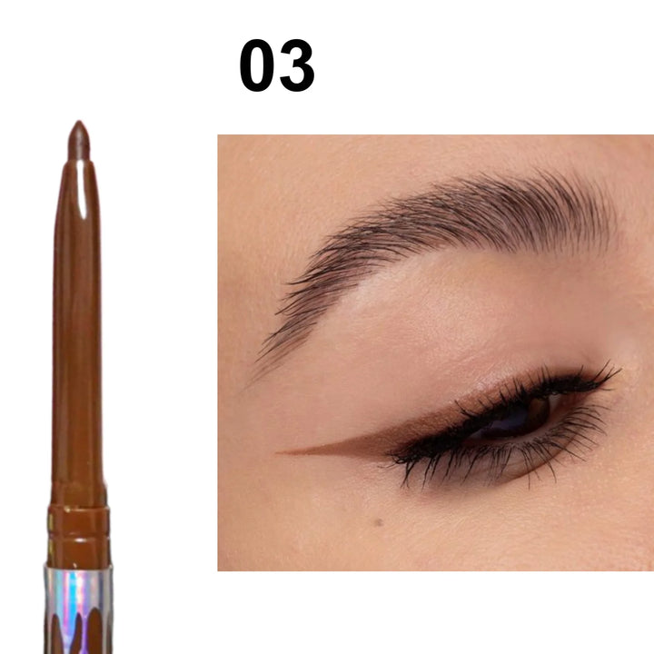 Waterproof Black Brown Eyeliner Gel Pencil Ultra-fine Matte Smooth Quick Dry Non-Smudge Easy Wear Eyeliner Pen Makeup for Eyes