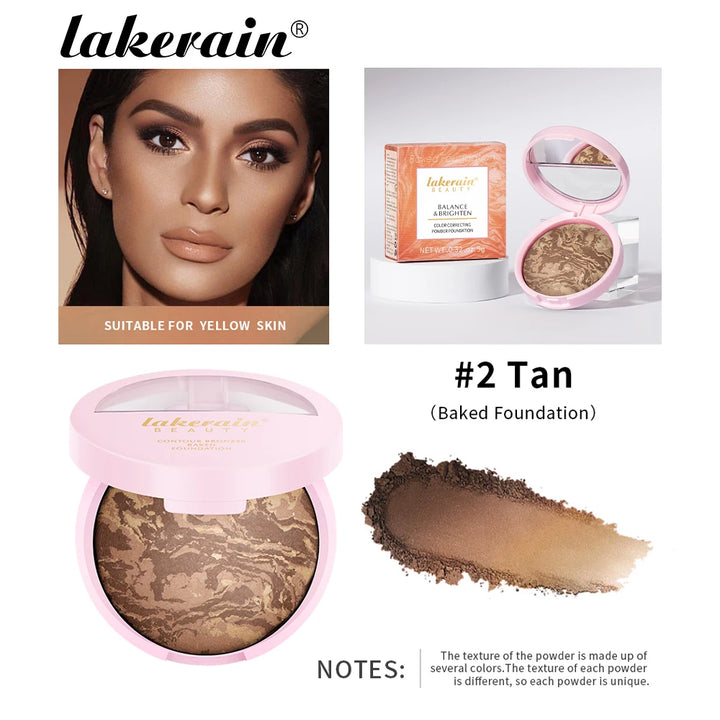 Matte Face Foundation Bronzer Pressed Powder Compact Long Lasting Oil Control Translucent Loose Setting Powder For Face Makeup