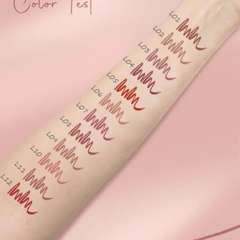 Face Secret Waterproof Liners Makeup Lipliner 12 Colors Matte Velvet Lipstick Pen / Liptint Long Lasting Waterproof Lip Tint