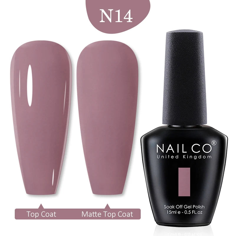 NAILCO Red Colors Series 15ML Nail Gel Polish Nail Supplies Semi Permanent For Nail Art Manicure Soak Off LED UV Hybrid Varnish
