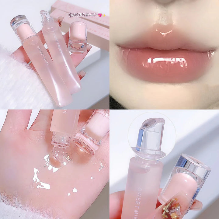Plumping Jelly Lip Gloss Long Lasting Moisturizing Transparent Lip Oil Water Light Mirror Liquid Lipstick Women Lips Makeup