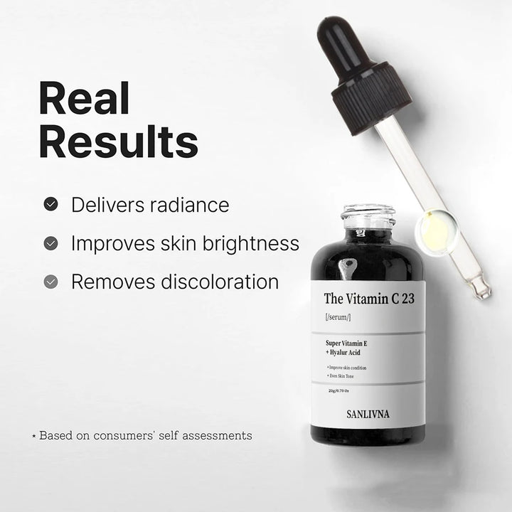 23% Vitamin C Face Serum for Dark Spot Removal and Skin Brightening, Anti-Aging Face Serum, Whitening Formula, Glass Skin Care