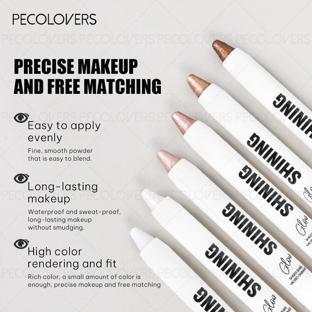 1PC Color Crease-proof Eyeshadow Stick | Light Luxury, Shimmery Finish, Ultra-creamy, Waterproof, Smooth and Easy to Apply