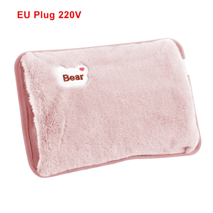 Electric Hot Water Bag Soft Winter Rechargeable Hot Compress Heating Pad Portable Hand Warmer Bag Reusable Hot Water Bottle