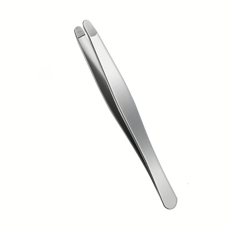 Heavy-Duty Stainless Steel Professional Eyebrow & Facial Hair Tweezers with Sharp Tips - Compatible for Eyebrows, Beards  Gift