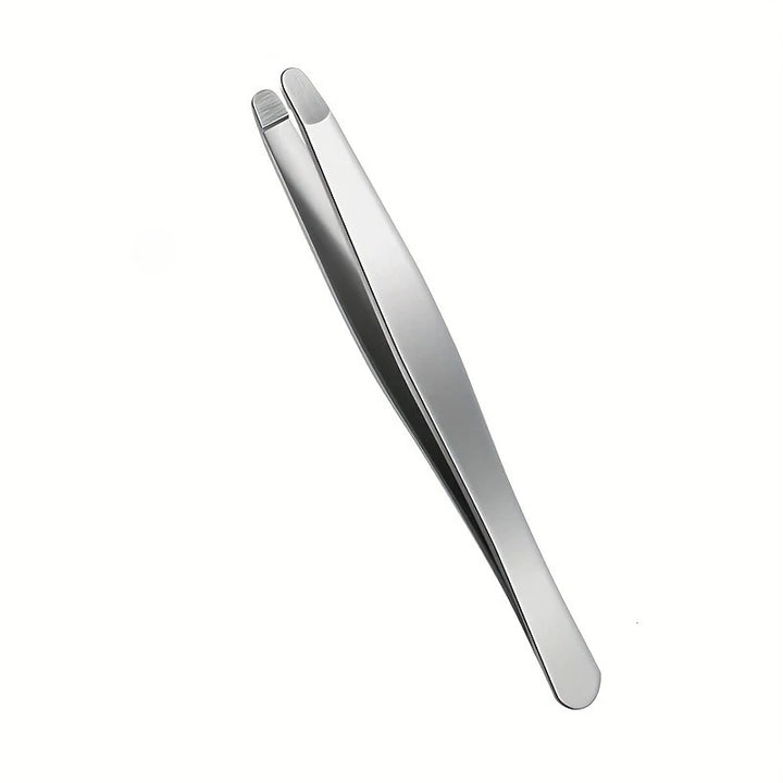 Heavy-Duty Stainless Steel Professional Eyebrow & Facial Hair Tweezers with Sharp Tips - Compatible for Eyebrows, Beards  Gift