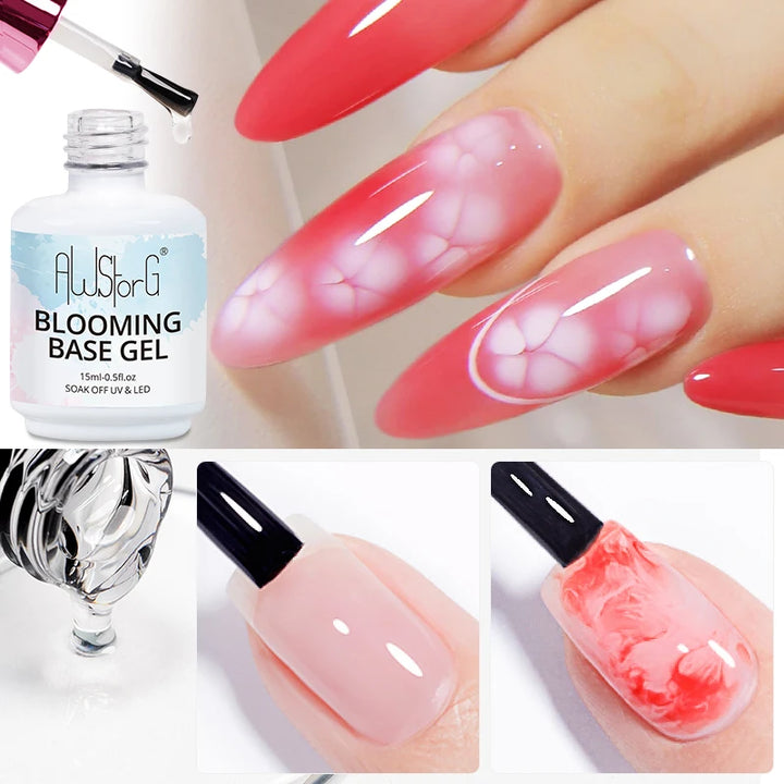 15ml Nail Blooming Gel, Blossom Spreading Effect Functional Gel, Easy to Apply for Nail Art Design Home Salon Manicure Pedicure