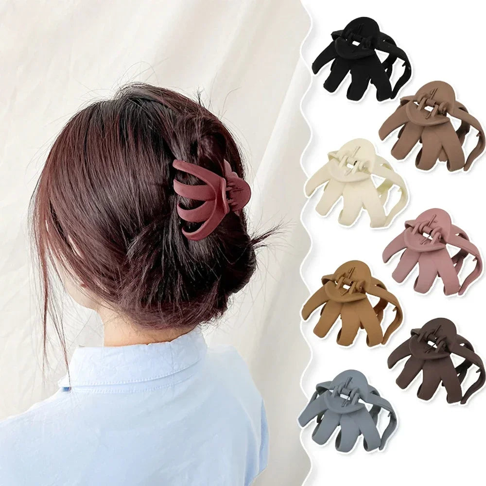 Matte Octopus Hair Claw Large Size Shark Clip Headwear Women Claws Clips Daily Hair Styling Hair Accessories for Girl New Styles