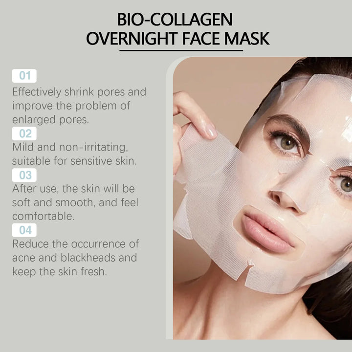 Bio Collagen Face Mask Lifting Firming Anti-aging Shrink Pore Brightening Korean Skin Care Moisturizing Refreshing Sheet Mask