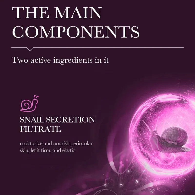 Saoder Snail Collagen Eye Cream Anti Dark Circles Remove Eye Bags Moisturizing Firming Beauty Eyes Skin Care Products