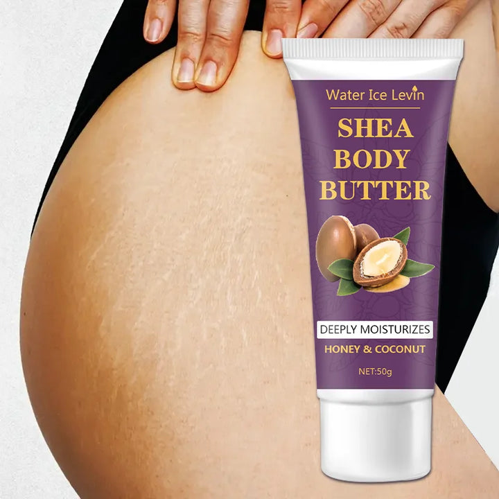 Shea Butter Body Cream,24H Moisturizing Makes Skin Softer,Elastic,Firming Skin,Body Massage Nourishing for Dry Cracked Light Tan