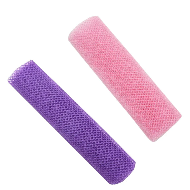 2pcs African Exfoliating Sponges Towel Mesh Bath Scrub Washcloth Double Side Wash Bath Loofah for Smooth Skin Back Shower Scrubb