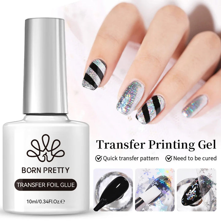 BORN PRETTY Sparkling Glass Bead Cat Magnetic Gel Nail Polish Flash White Spar Red Color Semi Permanent Soak Off UV Gel Varnish