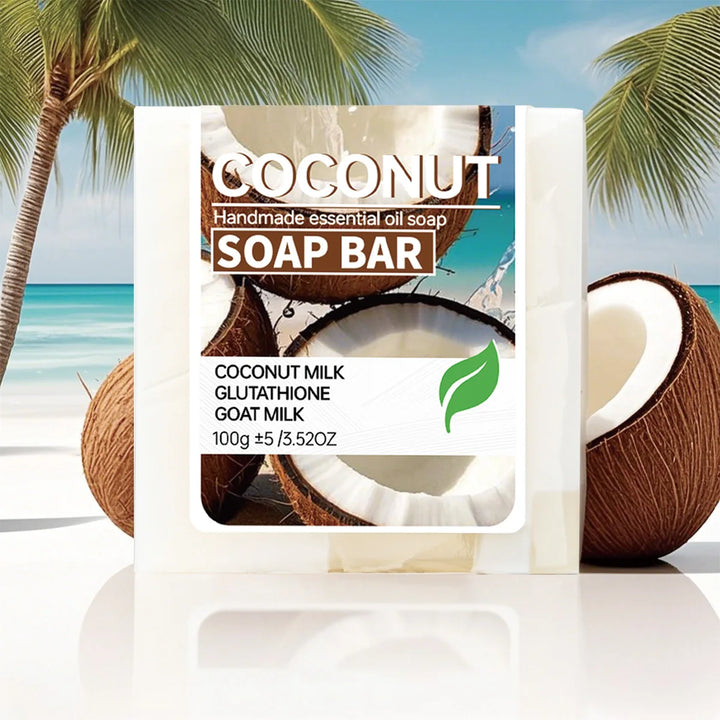 Coconut milk moisturizing soap, glutathione brightening cleansing soap, goat milk nourishing cleansing soap, bath soap, portable