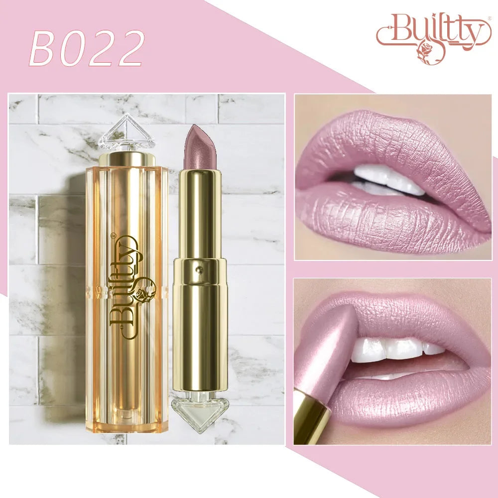 Cosmetics Blue Lipstick Gliter Makeup Marble Matte Glitter Lipstick Waterproof Long Lasting Matt Magic 12 Colors Shade