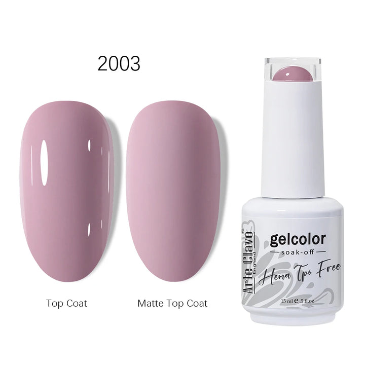 Arte Clavo 15ml HEMA TPO FREE Gel Nail Polish Pink Hybrid Nail Manicure Semi-permanent Enamels Varnish For UV LED Nails Supplies