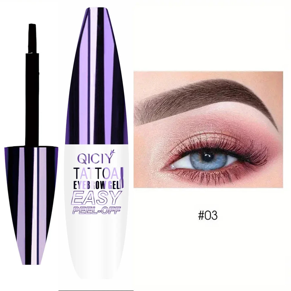 Lasting 3 Days Tattoo Easy Peel Off Eyebrow Gel Cream Types Long-Lasting Smudge-Proof Sweat Resistant  Waterproof Cosmetics