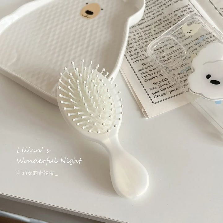 Mermaid Massage Air Cushion Combs for Kids Small Toddler Girls Hair Brushes Simplicity Lovely Hair Care Tool Fashion Solid Color