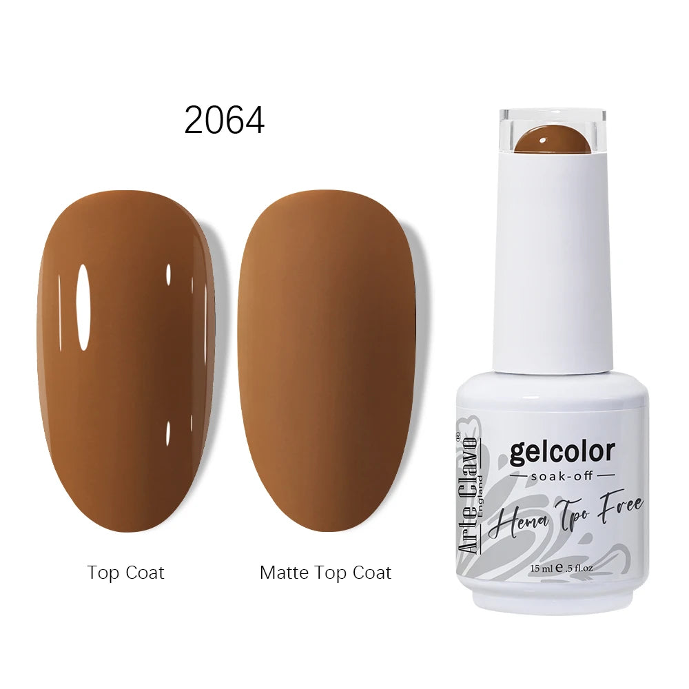 Arte Clavo 15ml HEMA TPO FREE Gel Nail Polish Pink Hybrid Nail Manicure Semi-permanent Enamels Varnish For UV LED Nails Supplies