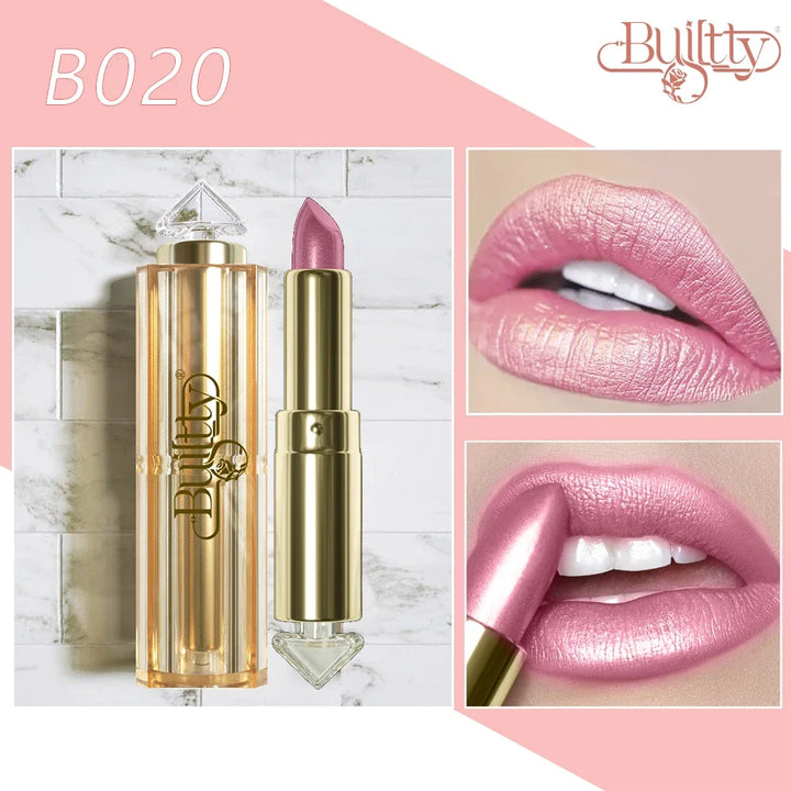 Cosmetics Blue Lipstick Gliter Makeup Marble Matte Glitter Lipstick Waterproof Long Lasting Matt Magic 12 Colors Shade