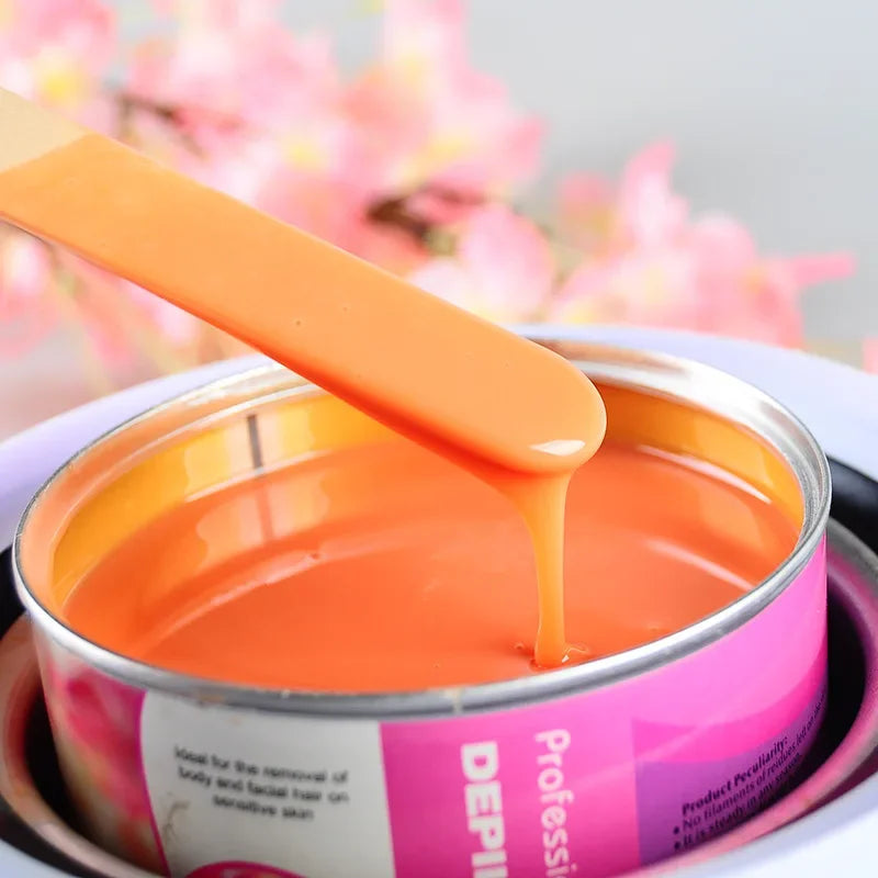 400g Canned Hair Removal Honey Wax Painless Body Hair Removal Soft Wax SPA Depilatory Quick Melting Oiliness Hot Wax Skin Care