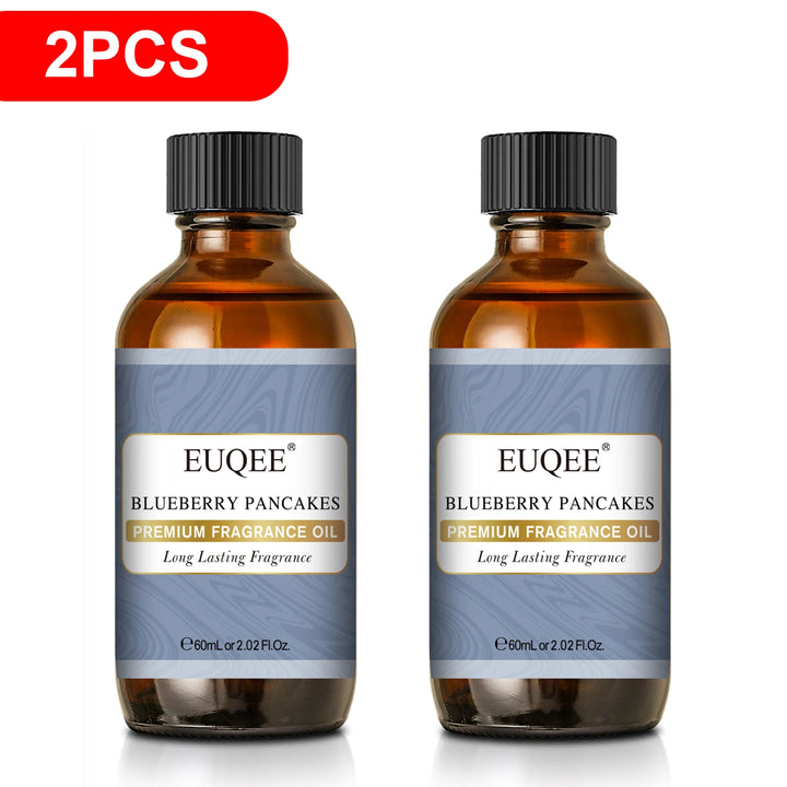 EUQEE 60ml Men's Fragrance Oils with Glass Dropper Leather Dragons Blood Forest Pine Chocolate Aroma Oils For Car Diffusion