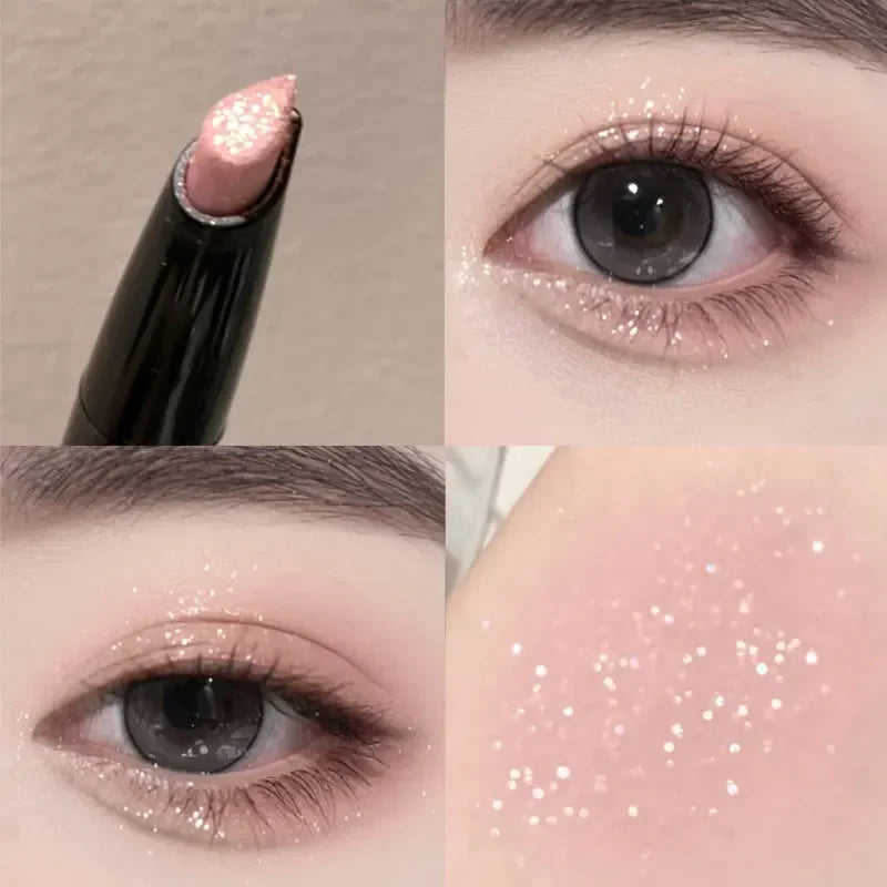 Glittering Highlighter Stick With Diamond Like Feel Silky And Good Ductility Face Brightening Three Dimensional Eye Shadow Pen