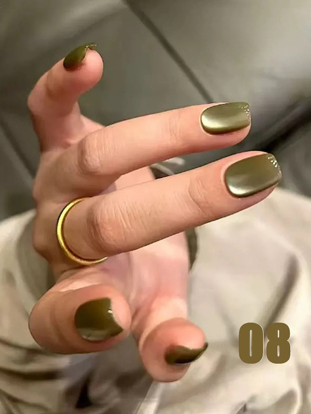 12ML 1-21PCS Autumn Nails Red through half the Sky Cat Eye Nail Glue Halloween New Whitening Glass Bead Cat Eye Nail Polish