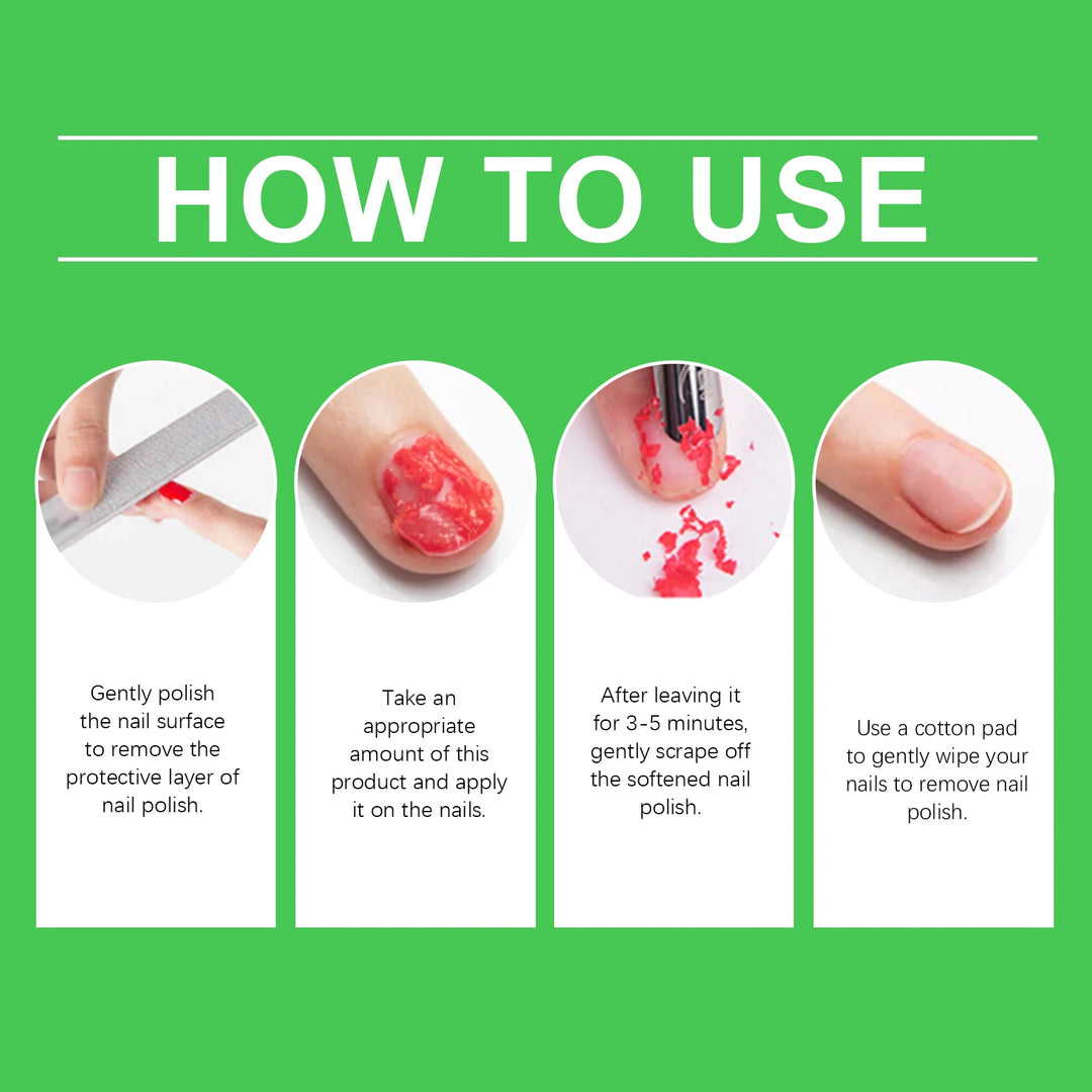 EELHOE 8ml Nail Gel Remover 3 Minutes Fast Remove Polish Soak Off Clean UV Harmless Reduce Dryness Non-Irritating Easily Removes