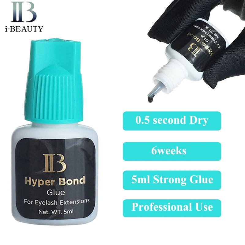 Original IB Lash Glue SUPER PLUS/HYPER BOND/MASTER I-Beauty Eyelash Extension Adhesive Long Lasting Fast Dry Korean Glue