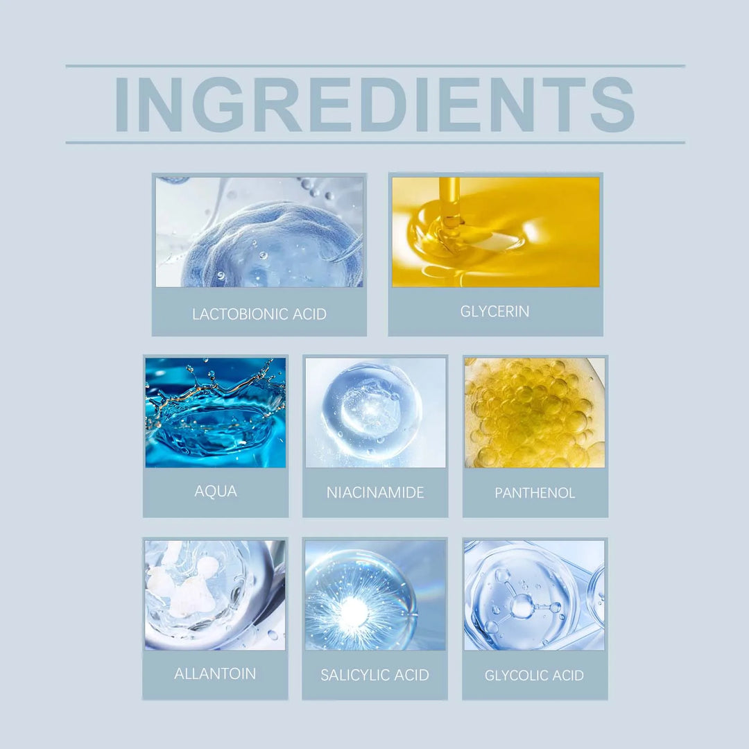 Gentle Exfoliating Toner for Face Hyaluronic Acid Moisturizing Softener Smooth Brightening Facial Toner Dry Sensitive Skin 100ml