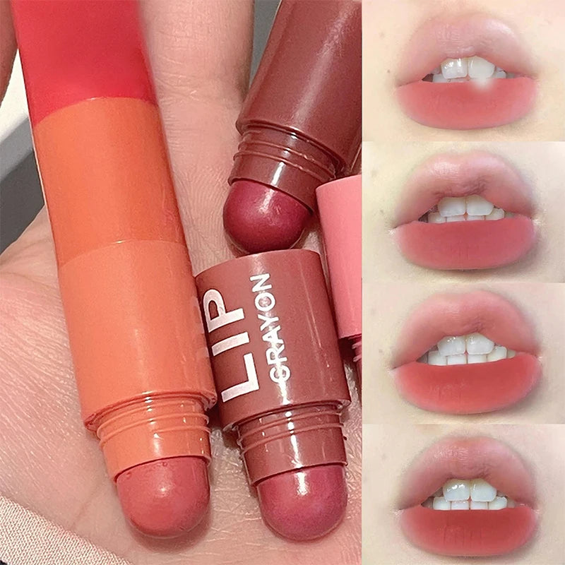 4-Color Matte Velvet Mist Lipstick,1Pc Waterproof Non-Stick Cup Long-Lasting Wear Lipstick For Women