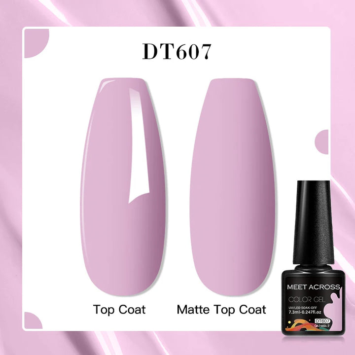 MEET ACROSS 7ml Porcelain White Cat Eye Gel Polish Holographic Glitter Magnetic Galactic Effect Gel Nail Polish Soak Off UV Gel