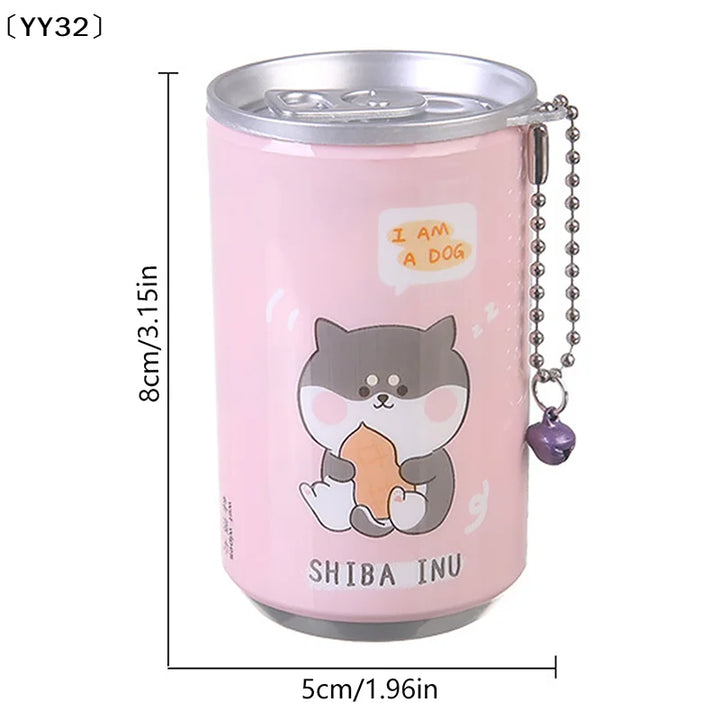 Canned Wet Wipes Portable Children Barreled Cans 30 Sheets Cleaning Cloths Creative Cartoon Chain Cute Small Bell〔YY32〕