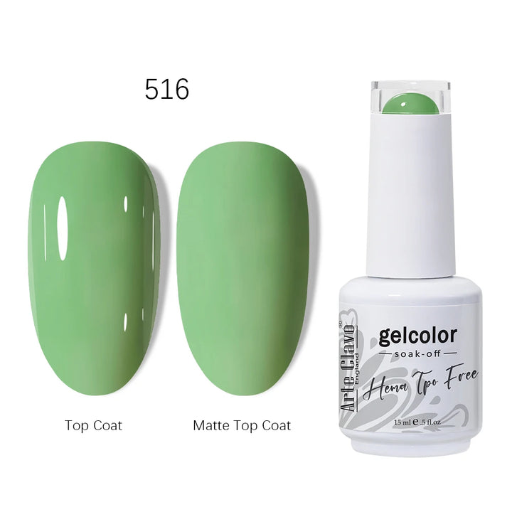 Arte Clavo 15ml HEMA TPO FREE Gel Nail Polish Pink Hybrid Nail Manicure Semi-permanent Enamels Varnish For UV LED Nails Supplies