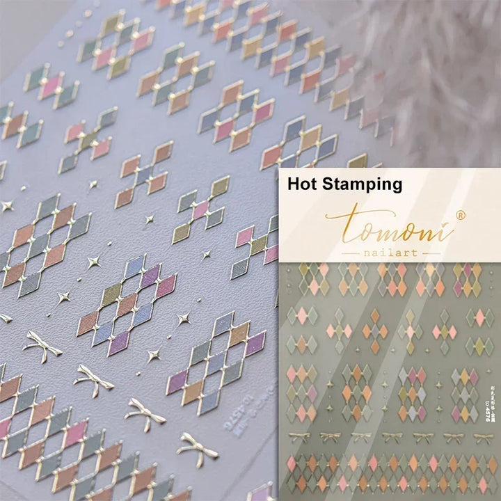 1pcs White 5D Pearl Lace Wave Lines Nail Art Stickers Elegant Exquisite Nail Decoration Decals DIY Self Adhesive Transfer Slider