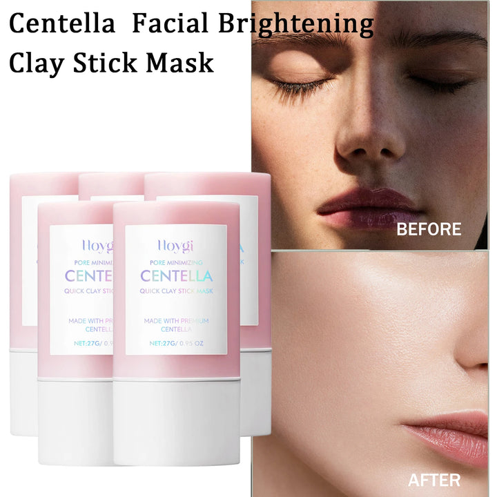 Centella Clay Stick Mask Pore Minimizing Quick Moisturizing Soothing Facial Brightening Face Mask Skin Care 27g