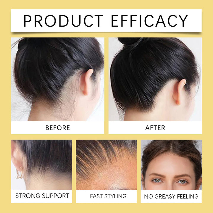 Long Lasting Hair Styling Wax No Greasy Feeling Quickly Fix Broken Hair Hold Pomade Control Frizz Flyaway Hair Styling Gel