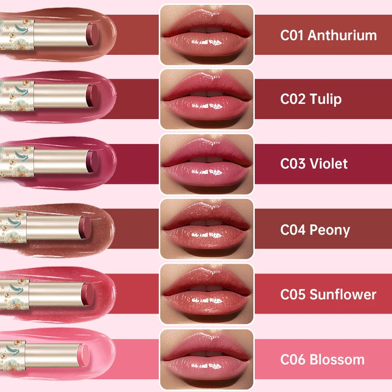 CATKIN GLOSSY LIP BALM Hydrating Lip Balm in 6 Vibrant Colors Moisturize, Protect & Soothe