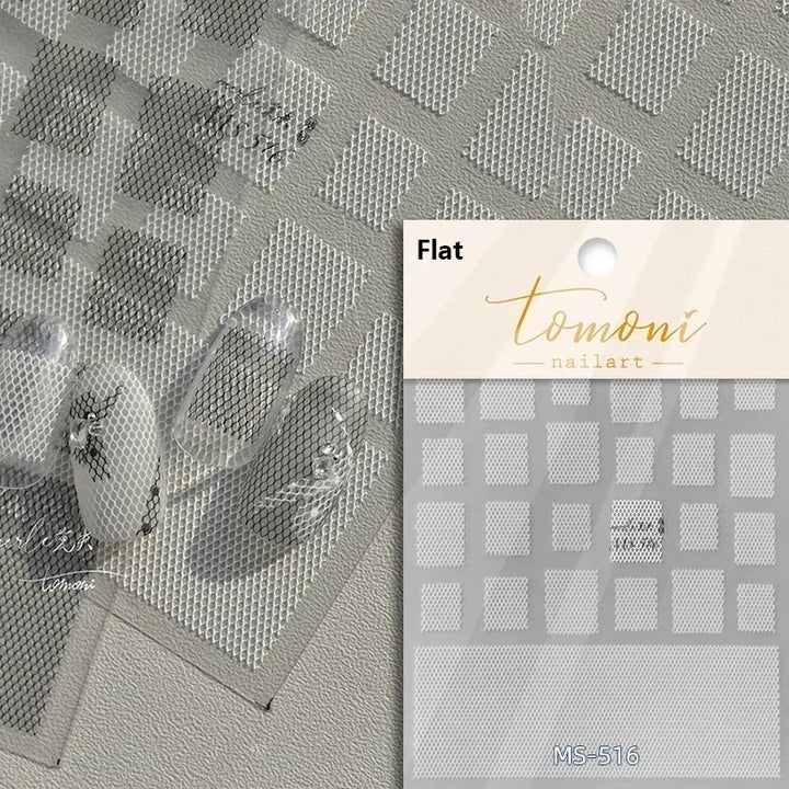 1pcs White 5D Pearl Lace Wave Lines Nail Art Stickers Elegant Exquisite Nail Decoration Decals DIY Self Adhesive Transfer Slider
