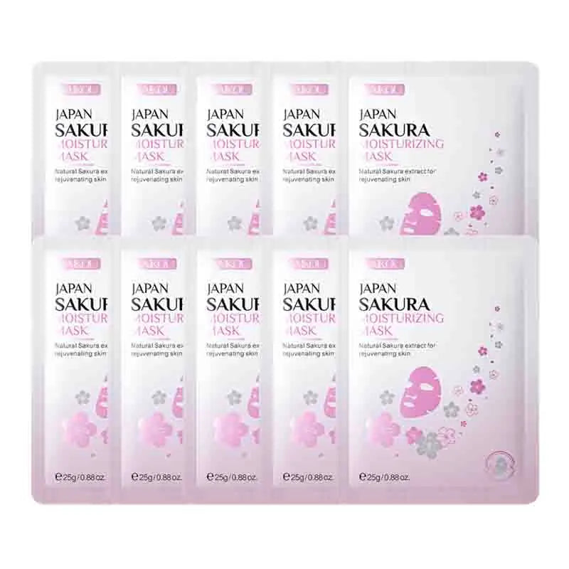 10pcs LAIKOU Sakura Face Mask skincare Moisturizing Anti-Aging Nourishing Facial Masks Sheet Mask Face Skin Care Products