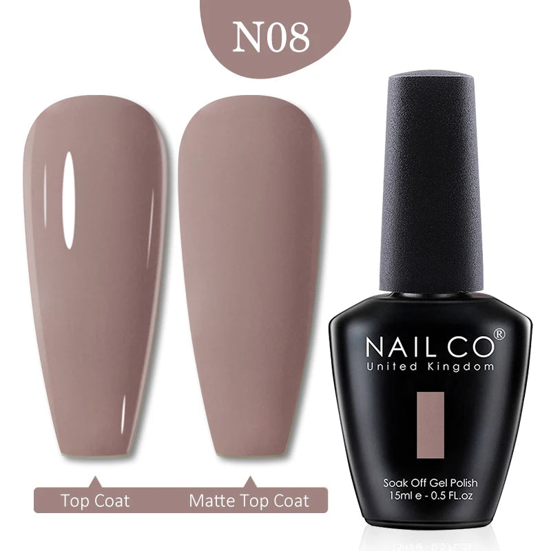 NAILCO Red Colors Series 15ML Nail Gel Polish Nail Supplies Semi Permanent For Nail Art Manicure Soak Off LED UV Hybrid Varnish
