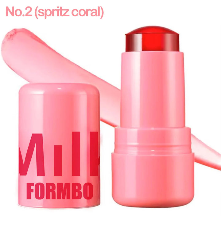 Lip Gloss & Blush,Cooling Water Jelly Tint,Multi Makeup Stick,Cheek Stain,Long-Lasting Hydrating,Transfer Proof,Buildable Rouge