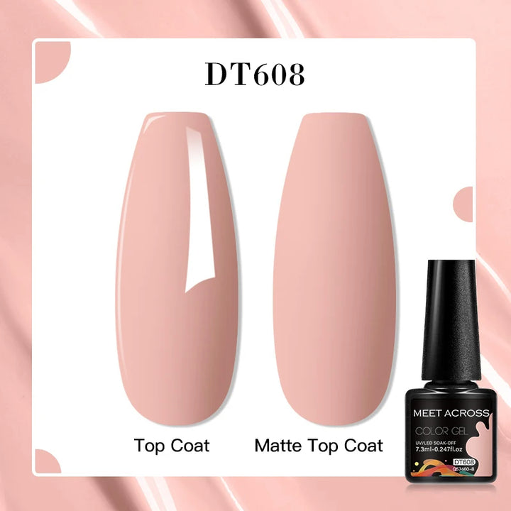 MEET ACROSS 7ml Porcelain White Cat Eye Gel Polish Holographic Glitter Magnetic Galactic Effect Gel Nail Polish Soak Off UV Gel