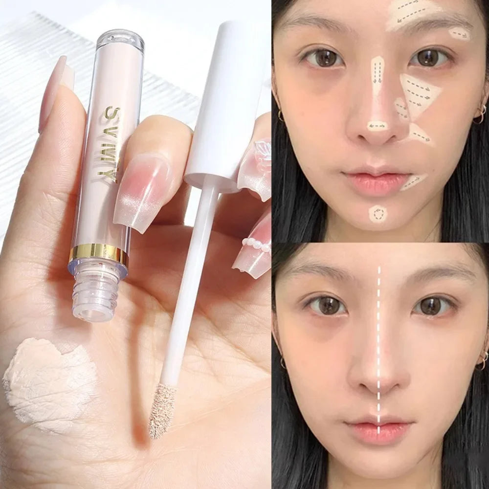 Concealer Foundation Cream Lasting Moisturizing Facial Contour Stick Modify Skin Tone Cover Acne Dark Circles Brighten Makeup