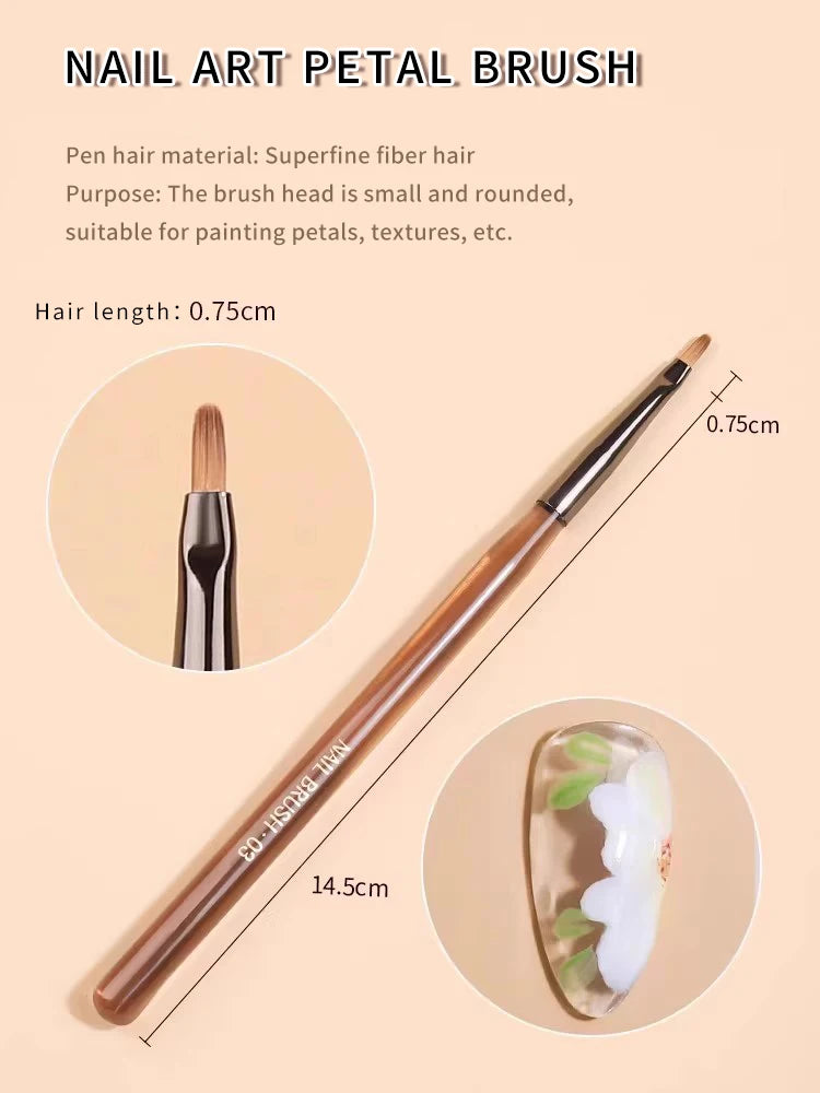 Nail Brushes - Art Acrylic Gel Kolinsky Brush Manicure Supplies Tools Accessories Products Stuff Nail Tech Brushes Things