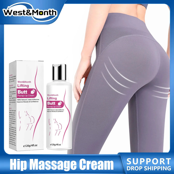 Butt Enhancement Cream Lifting Firming Buttock Elasticity Sculpt Plump Prevent Sagging Hip Lift Tightening Up Massage Cream 120g